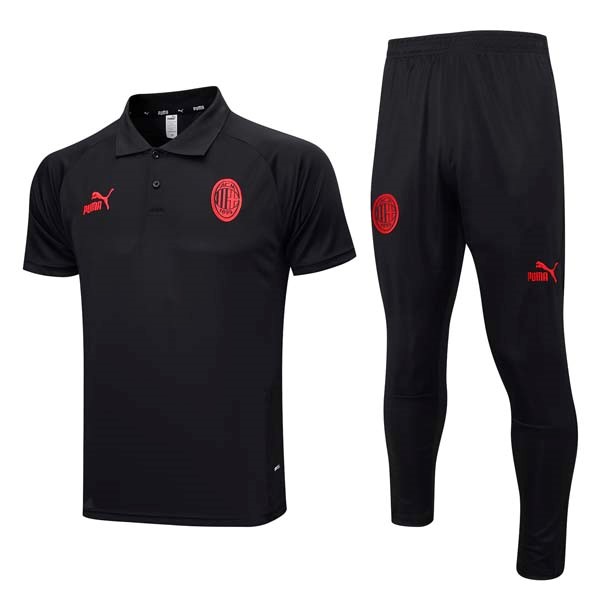 Polo AC Milan Conjunto Completo 2023-2024 Negro 2